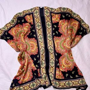 Orange Paisley Smock